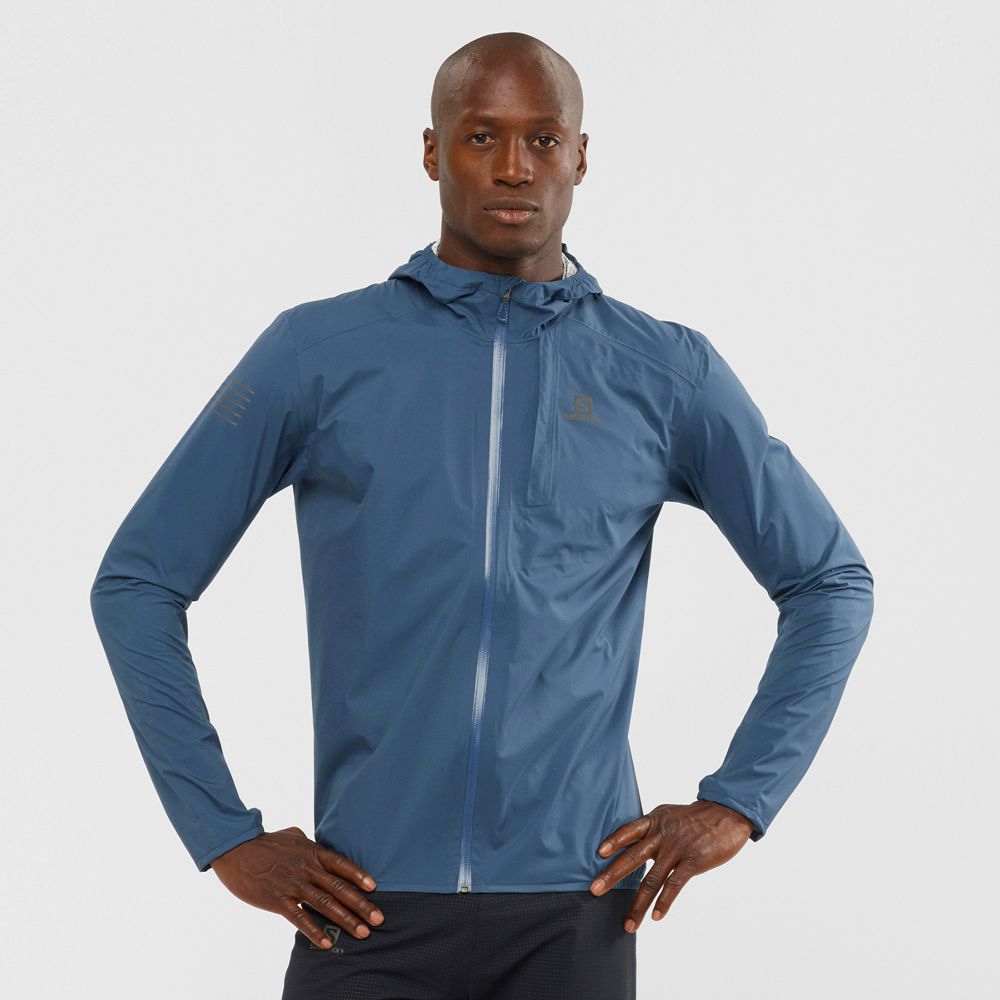 SALOMON BONATTI 2.5L Philippines - Men's Jackets - Dark Denim | 127465-JKX